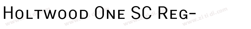 Holtwood One SC Reg字体转换